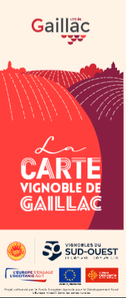 La carte du vignoble de Gaillac