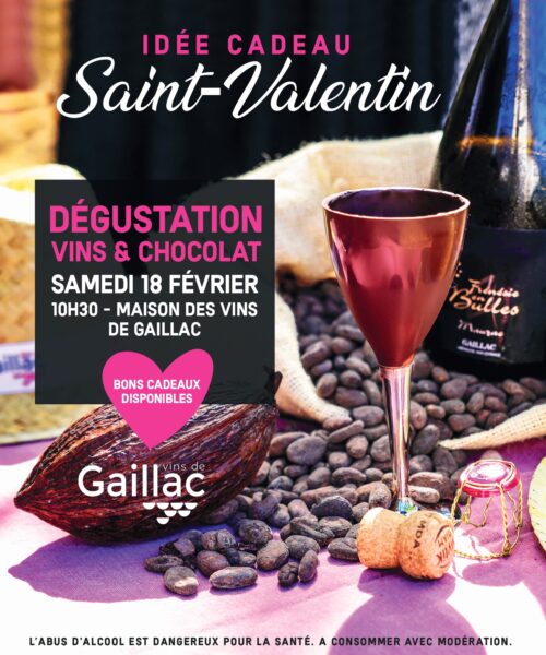 Saint-Valentin - Dégustation Vins & Chocolat à la Maison des Vins