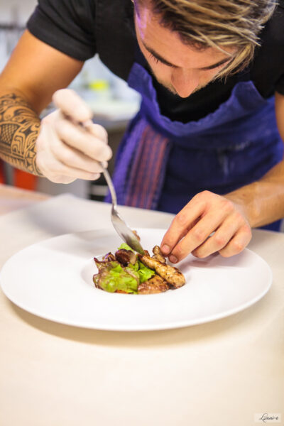Restaurant Le Colvert, mise en assiette